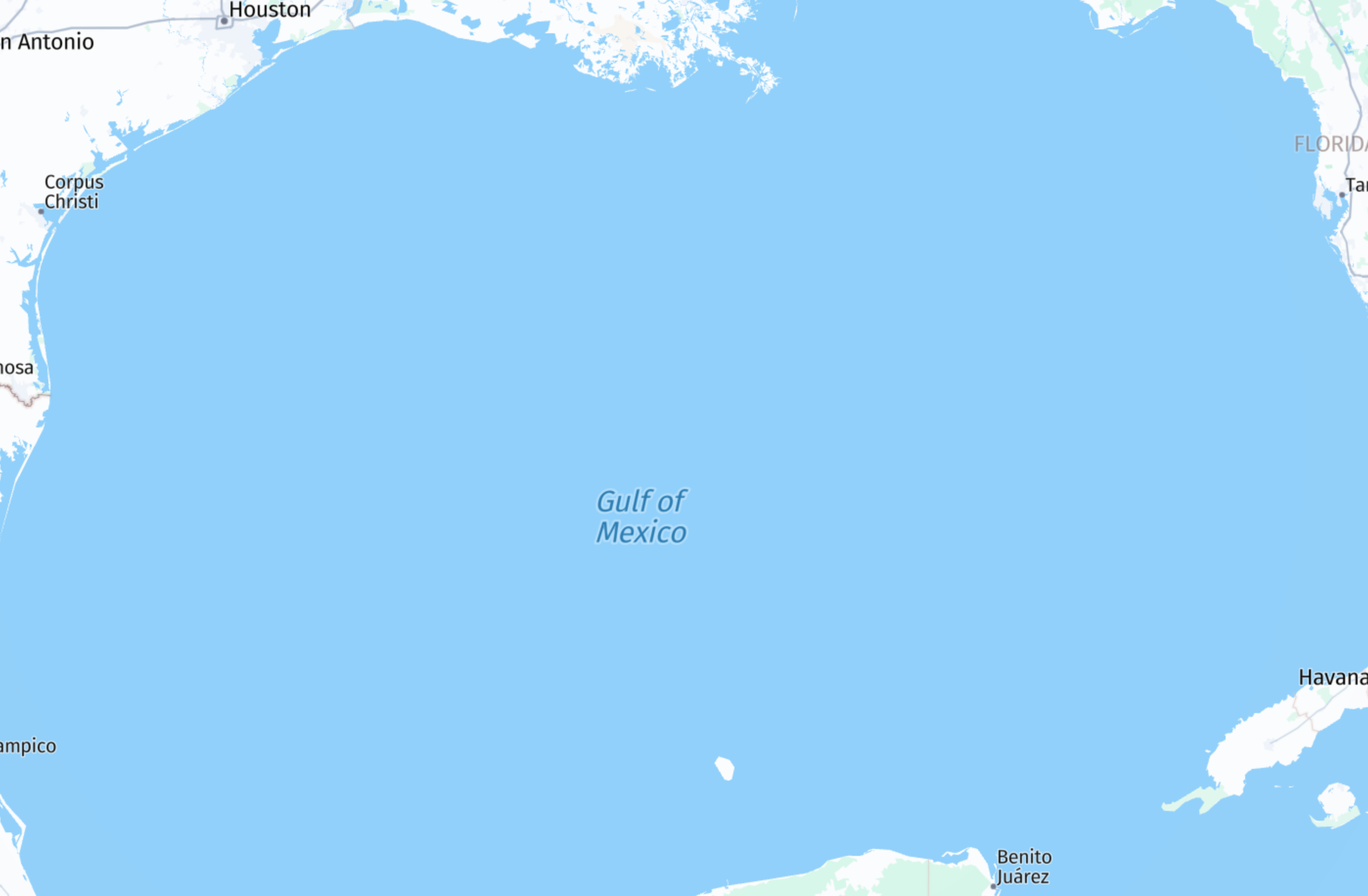 View of the Mexico Gulf