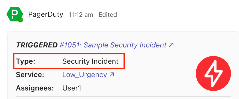 Incident Type in Microsoft Teams