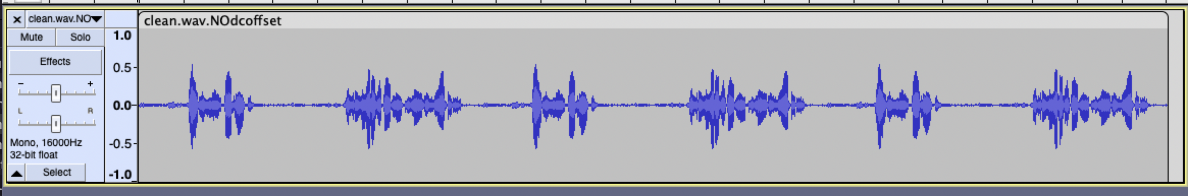 This audio doesn't contain a DC Offset.