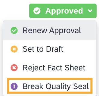 Manually Breaking Quality Seal