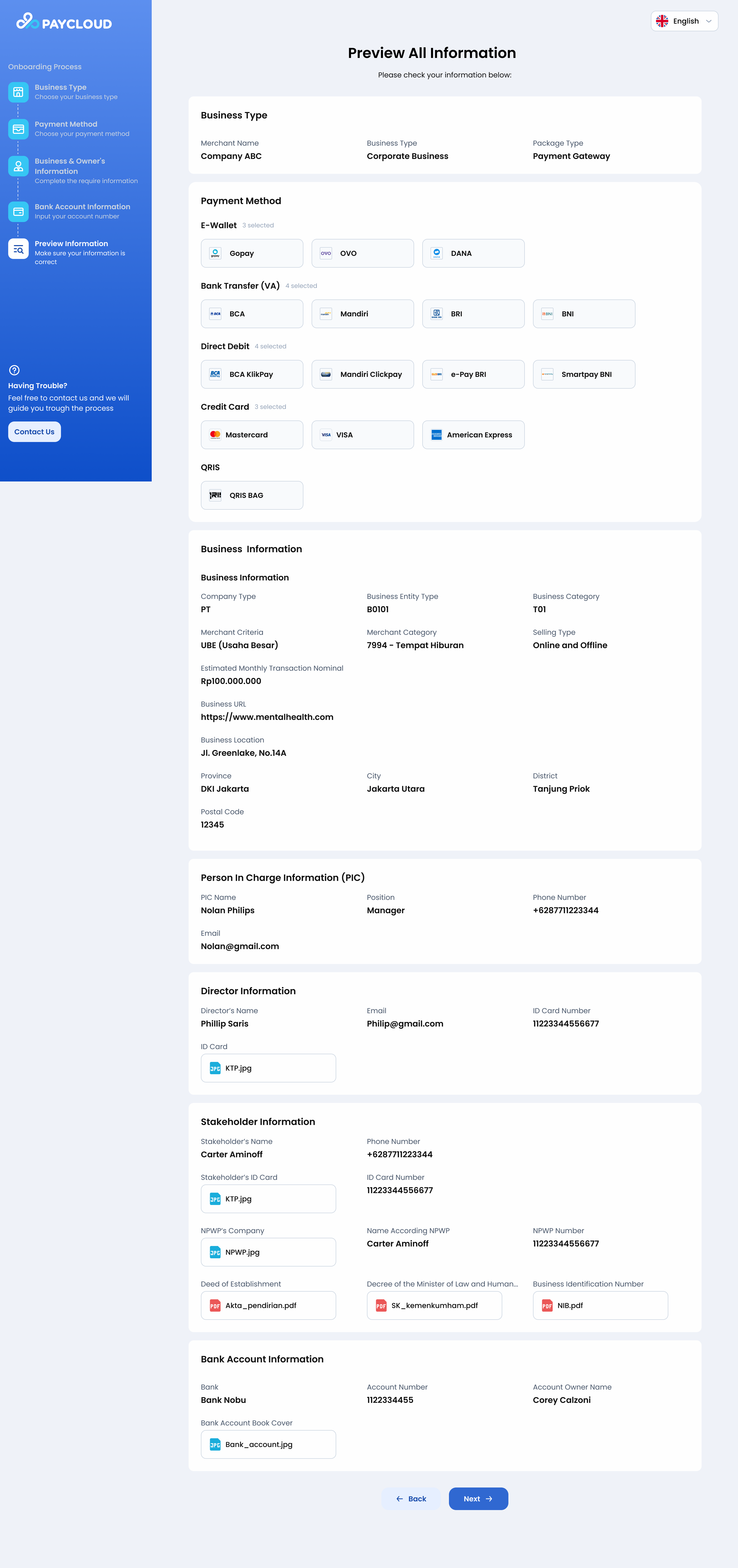 Onboarding Page - Preview (Coorporate)