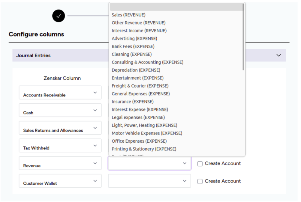 Fig. 3: Zenskar and Xero mapping