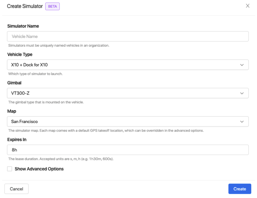 Settings --> Devices --> "Create Simulator" in the top right of the page