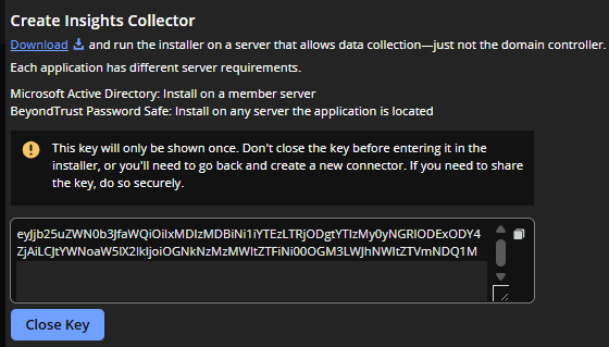 Create Insight Collector panel for Password Safe on-premises