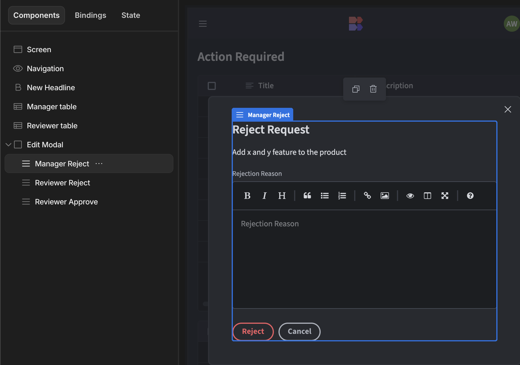 Modal Form