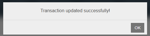 Modify Approved Transactions