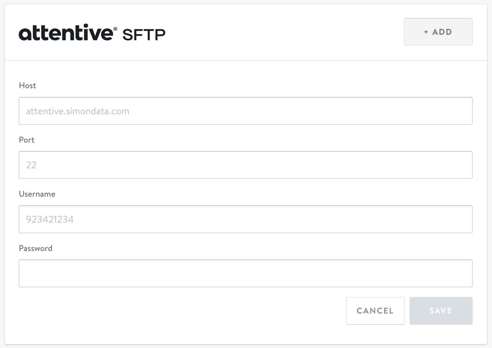 Attentive SFTP Auth