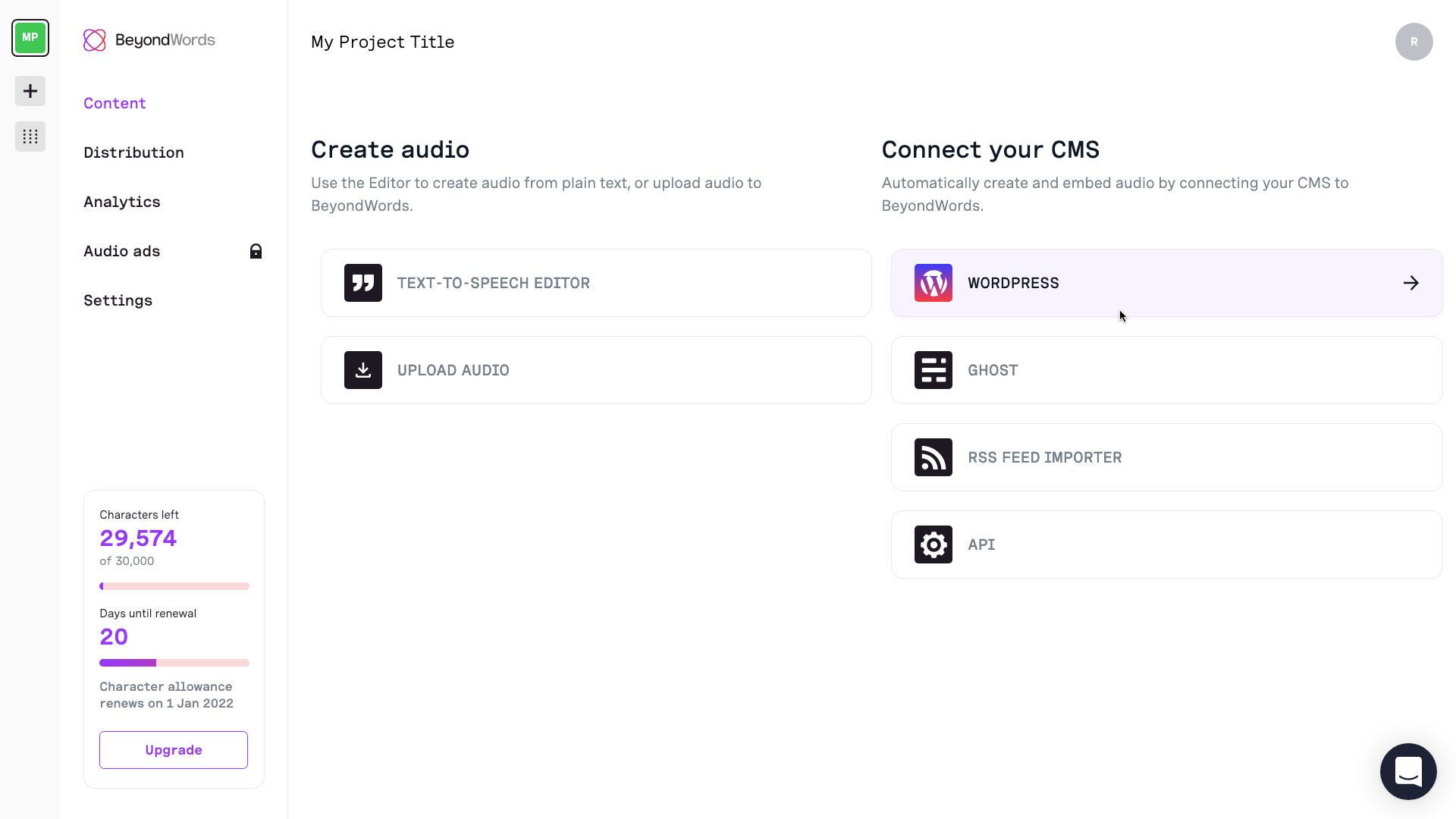 Connect a CMS - WordPress - BeyondWords.png