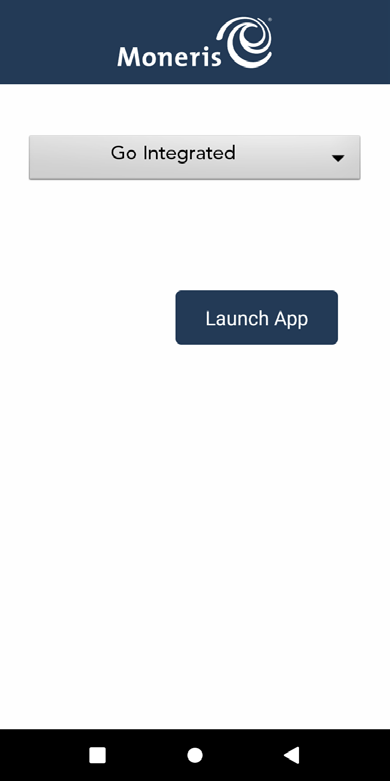 Screenshot of interface showing "Launch App" button