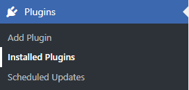 Expand **Plugins** and click **Installed Plugins**