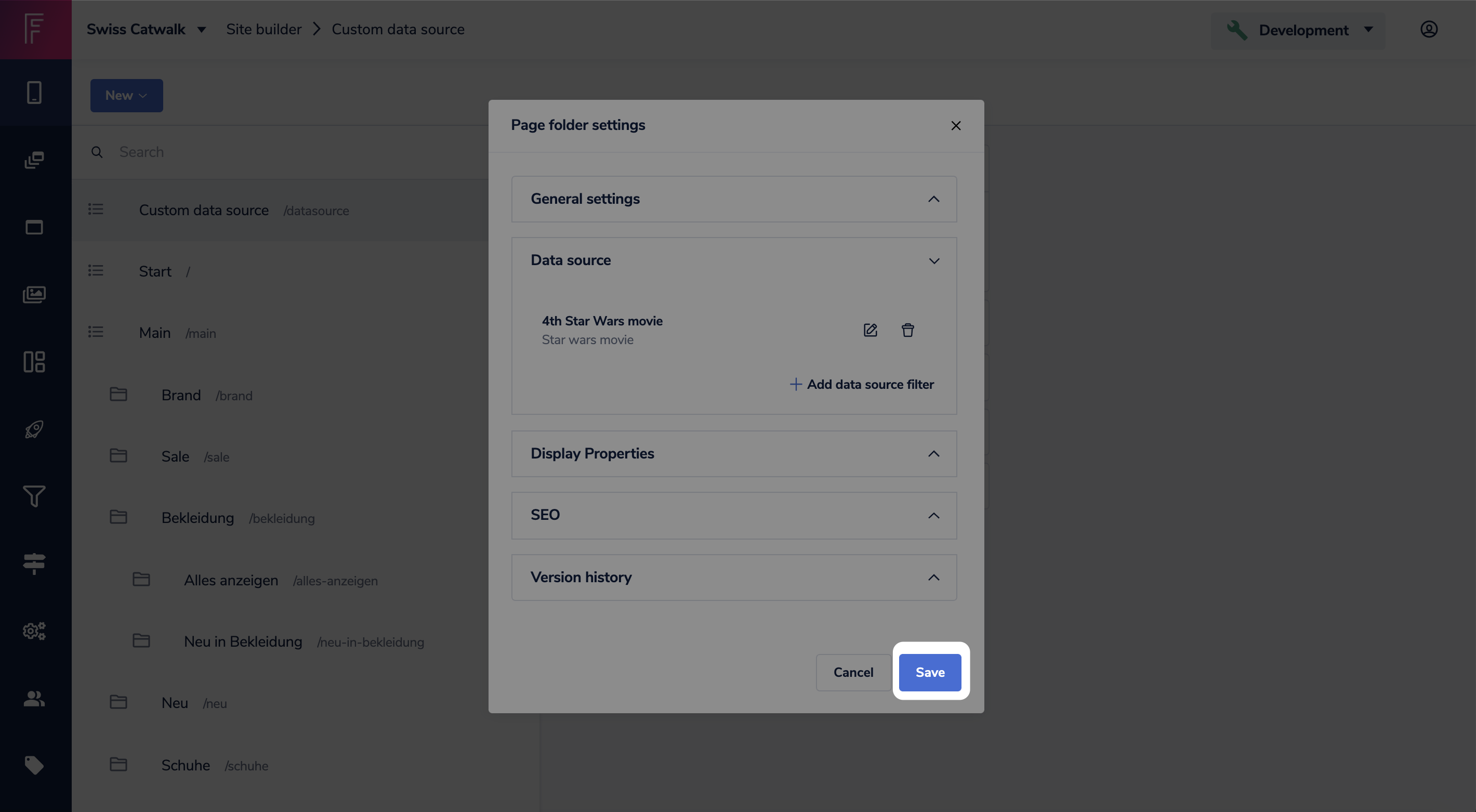 Check your data source filter is there and click save.png