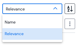 Data Catalog Sorting