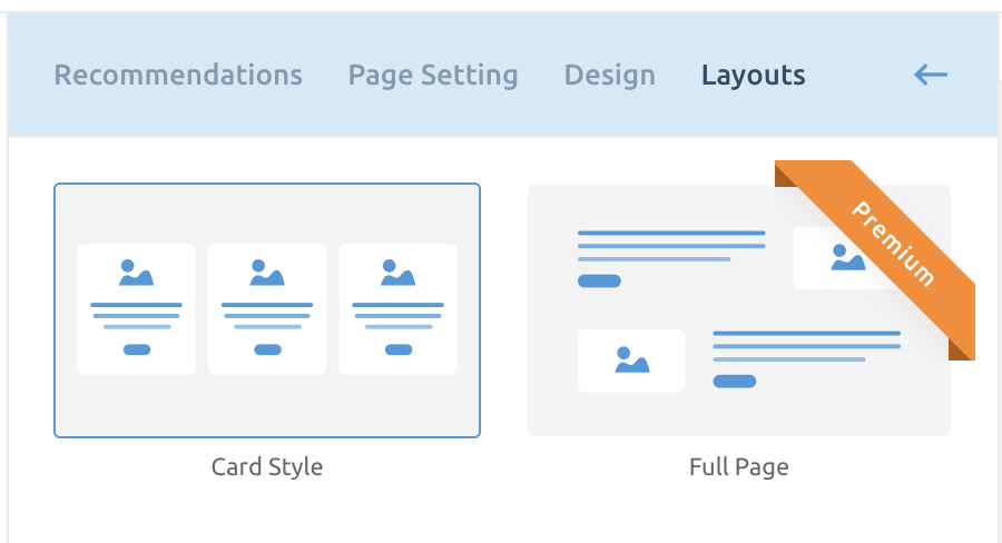 choose a different layout