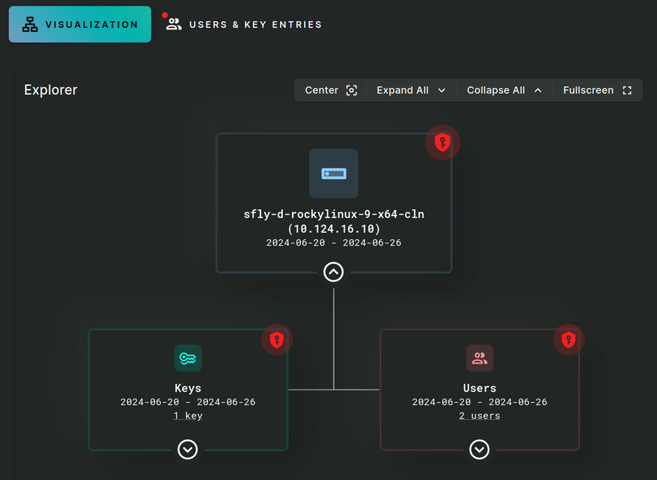 A screenshot of the visualization explorer