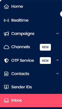 Screenshot of the Inbox tab