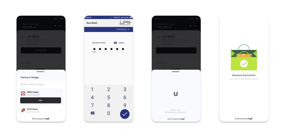 Flutter UPI Bolt UI SDK Integration Pay Flow