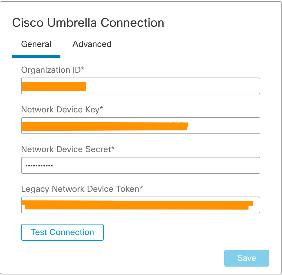 Cisco Umbrella Connection widget in Secure Firewall Management Center