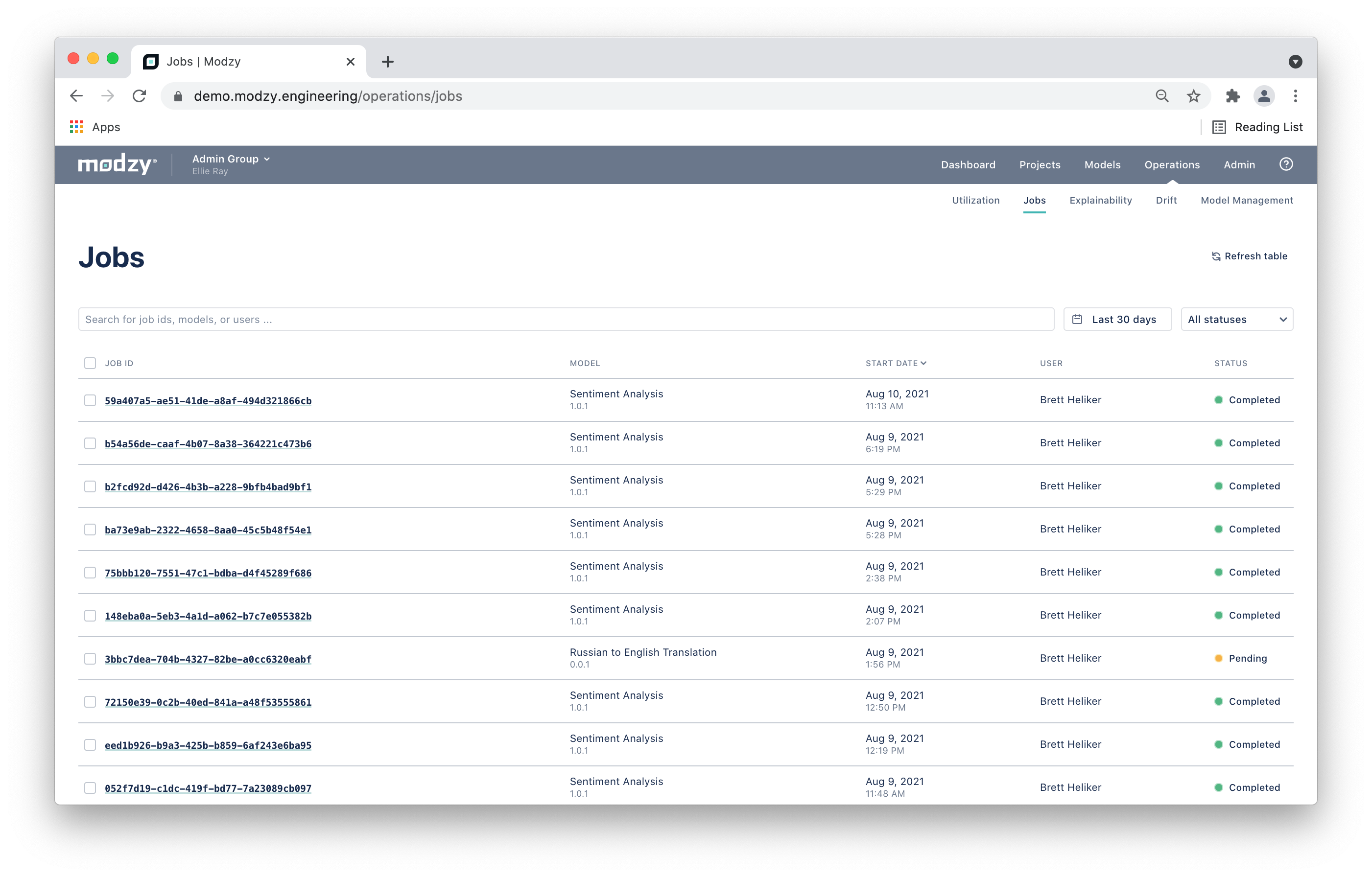 Screen Shot 2021-08-10 at 11.38.03 AM.png Jobs page, auto-sorted by descending date