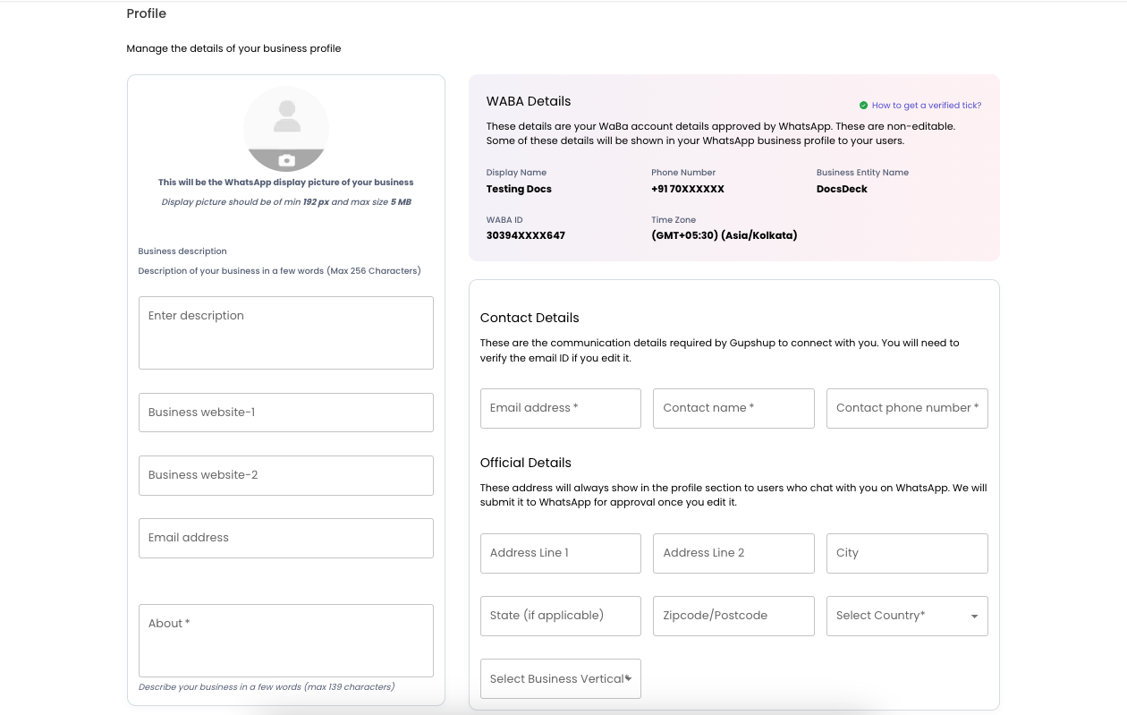 Profile Management