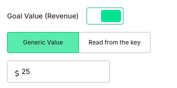 Goal revenue config - generic