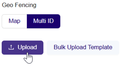 **Geo Fencing - Upload Template**