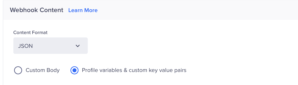 Webhook Content