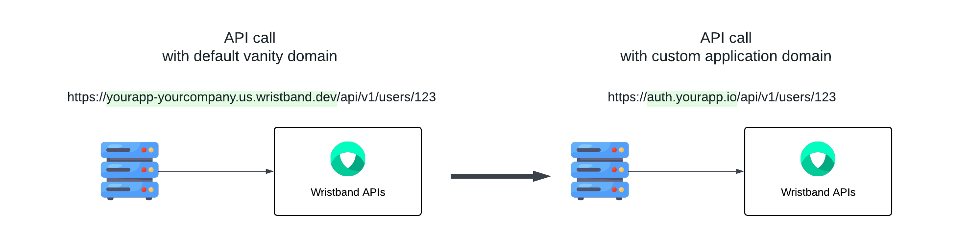 API Calls with Custom Domains