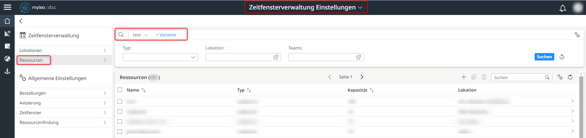 Neue Möglichkeit im Tab "Ressourcen"", Varianten anzulegen