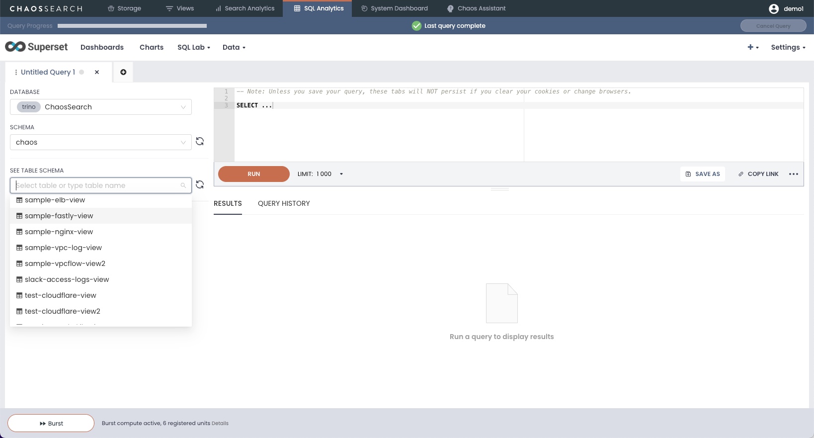 Getting Started with SQL Analytics