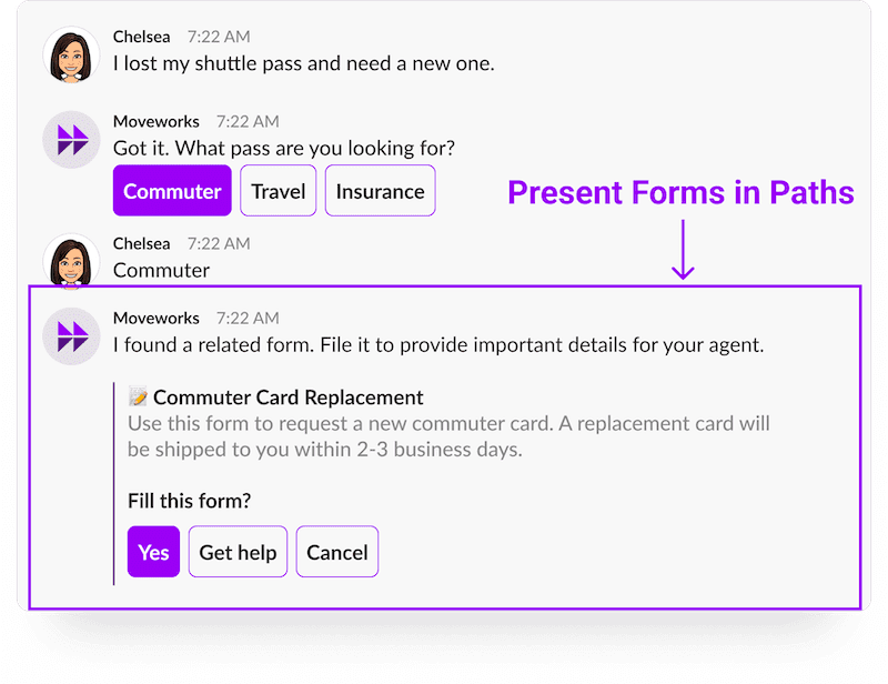 Submit forms via Paths