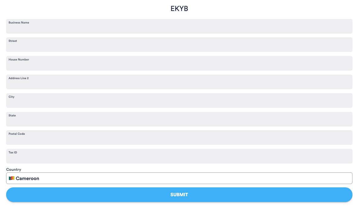 eKYB module configuration