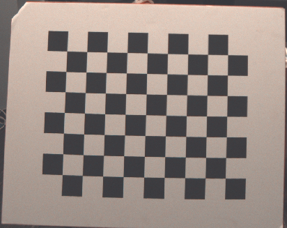 Example of a checkerboard target: each cell is 50x50 mm square.