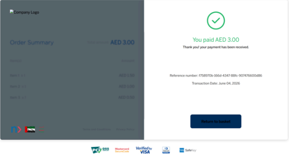 Slice by Network Payment Success Screen