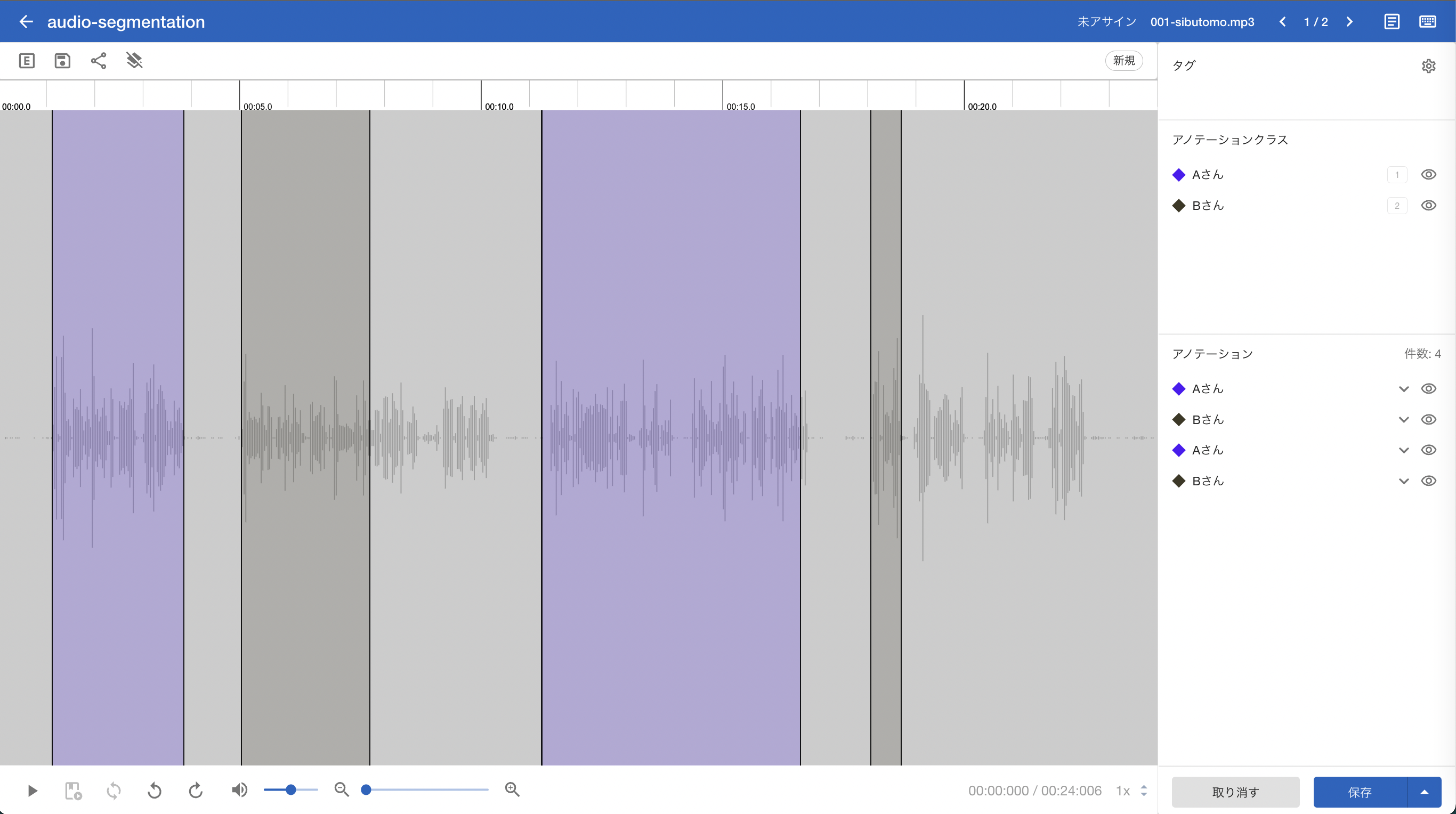 Audio Segmentation Annotation