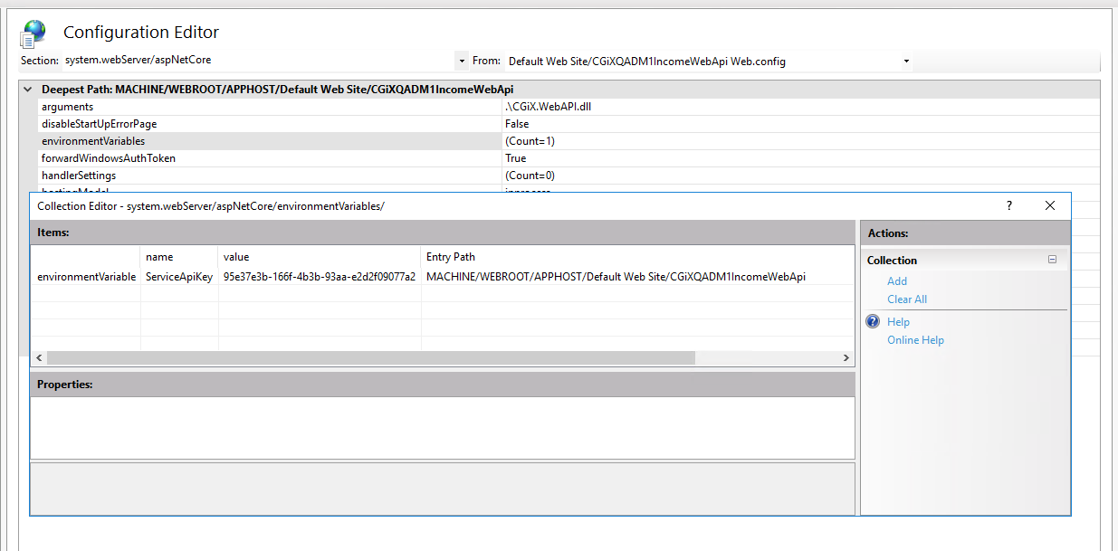 Setting the environment variable