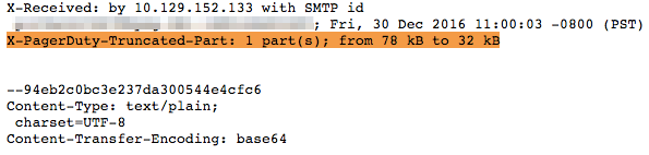 Truncated email