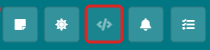 SDK Developer Tools icon highlighted in the top-right of the navigation bar