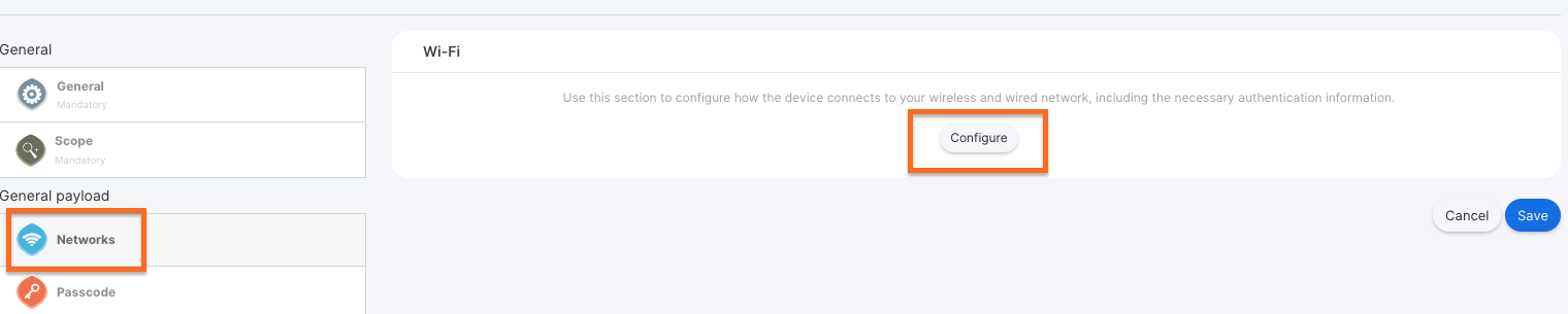 Configure Networks