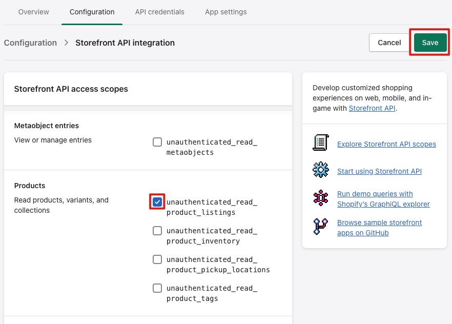 Products Scope