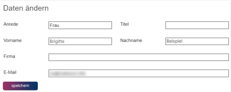Daten ändern Daten ändern