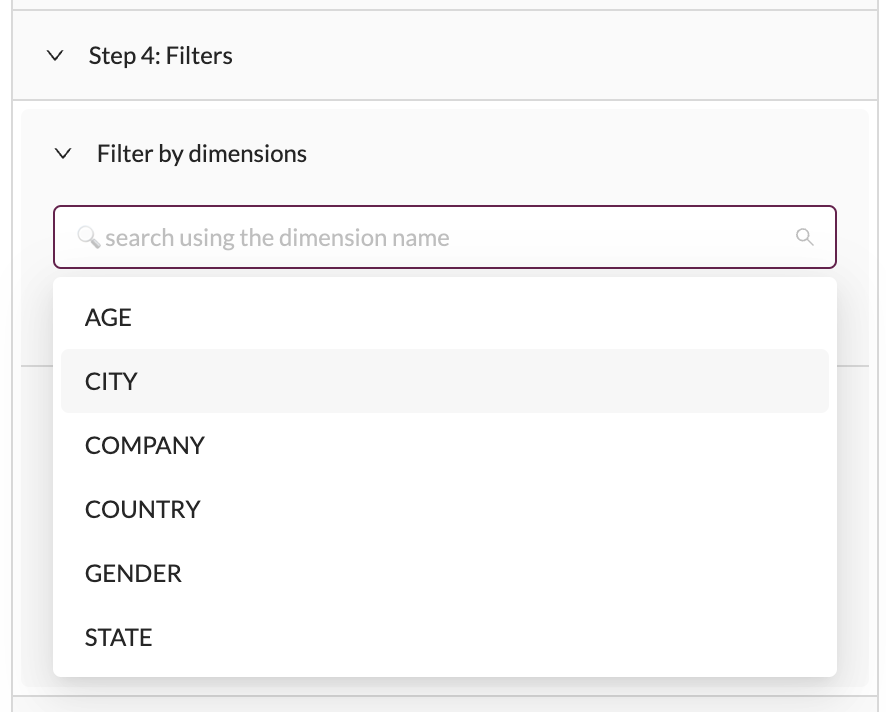 Add user property filters on Houseware