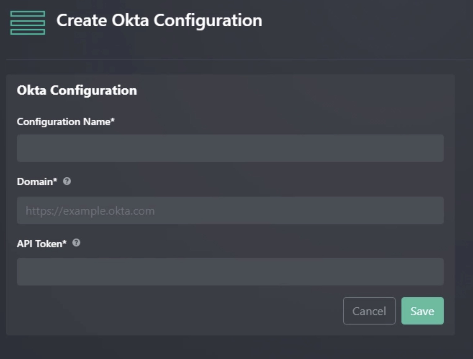 Okta Configurations List