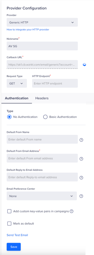 Provider Setup