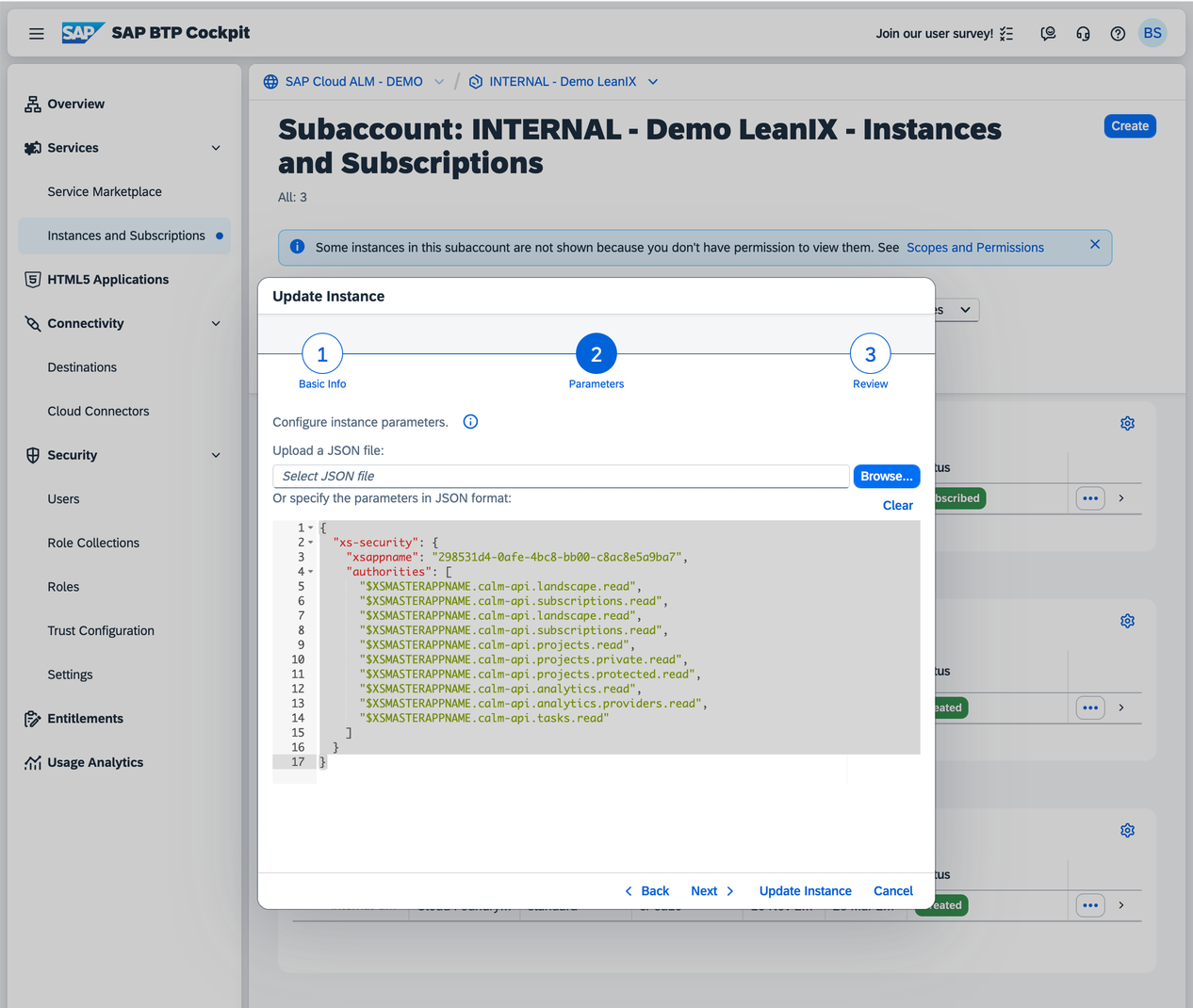 Enabling API Access to SAP Cloud ALM