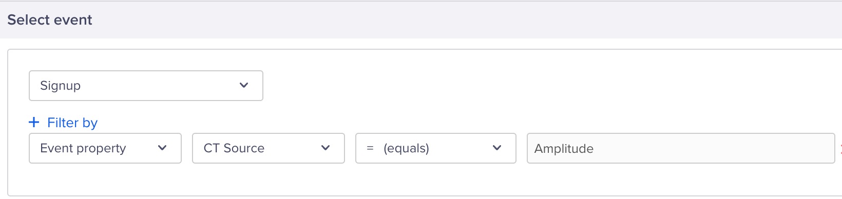 Filter Amplitude Events on CleverTap Dashboard