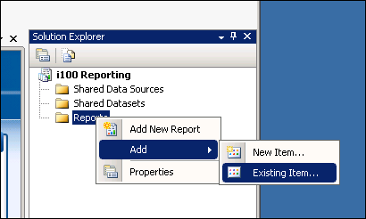 Adding an existing item