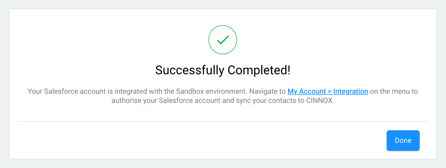 Sandbox Integration to CINNOX Successfully Completed