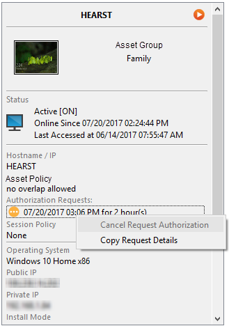 Cancel Request Authorization - not Allowed