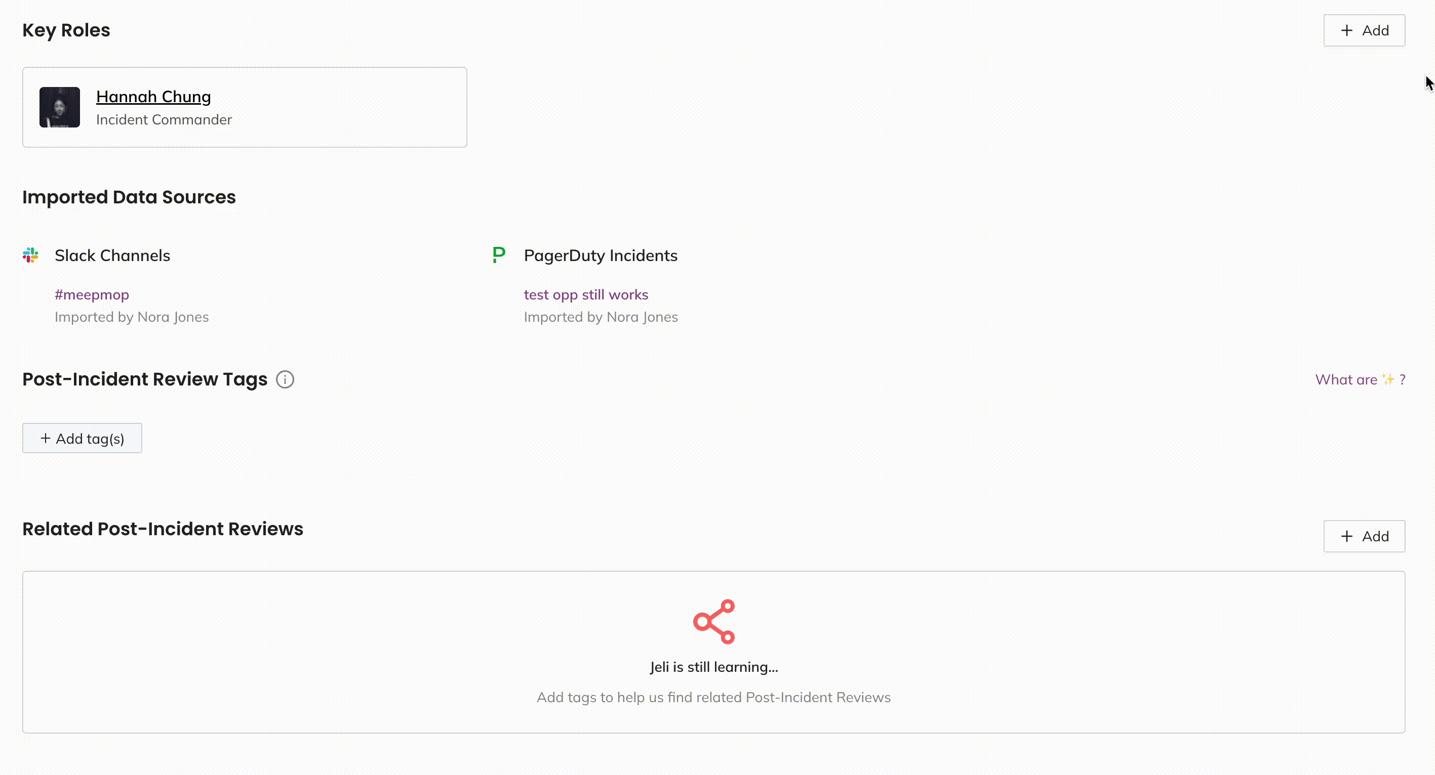 Jeli can automatically apply new tags to existing opportunities