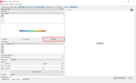 Figure 14. **Spectrum Editor** for creating an auto-range spectrum to all cell density fields